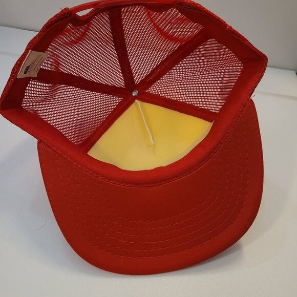 Vintage 90s United Tire Patch Adjustable Mesh Trucker Hat - Picture 7 of 8